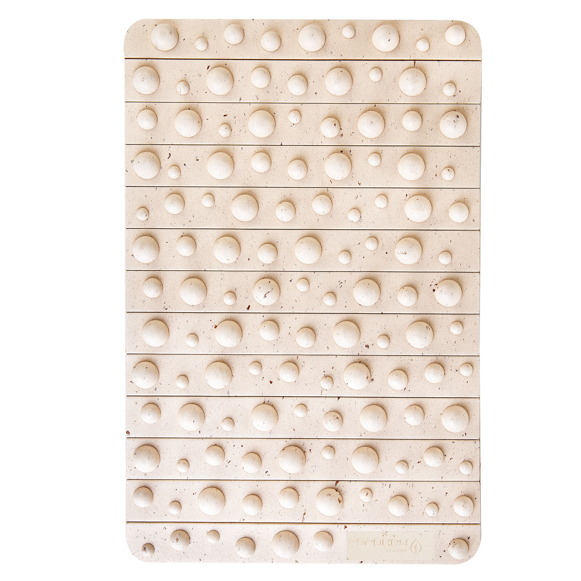 Eco-friendly sensory yoga mat with massage protrusions Spokey ROSE