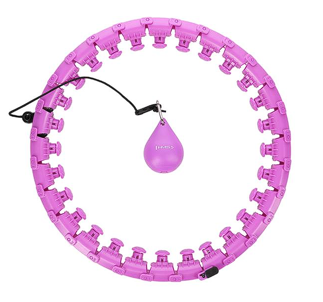 HHW12 PURPLE HULA HOOP WITH WEIGHT HMS