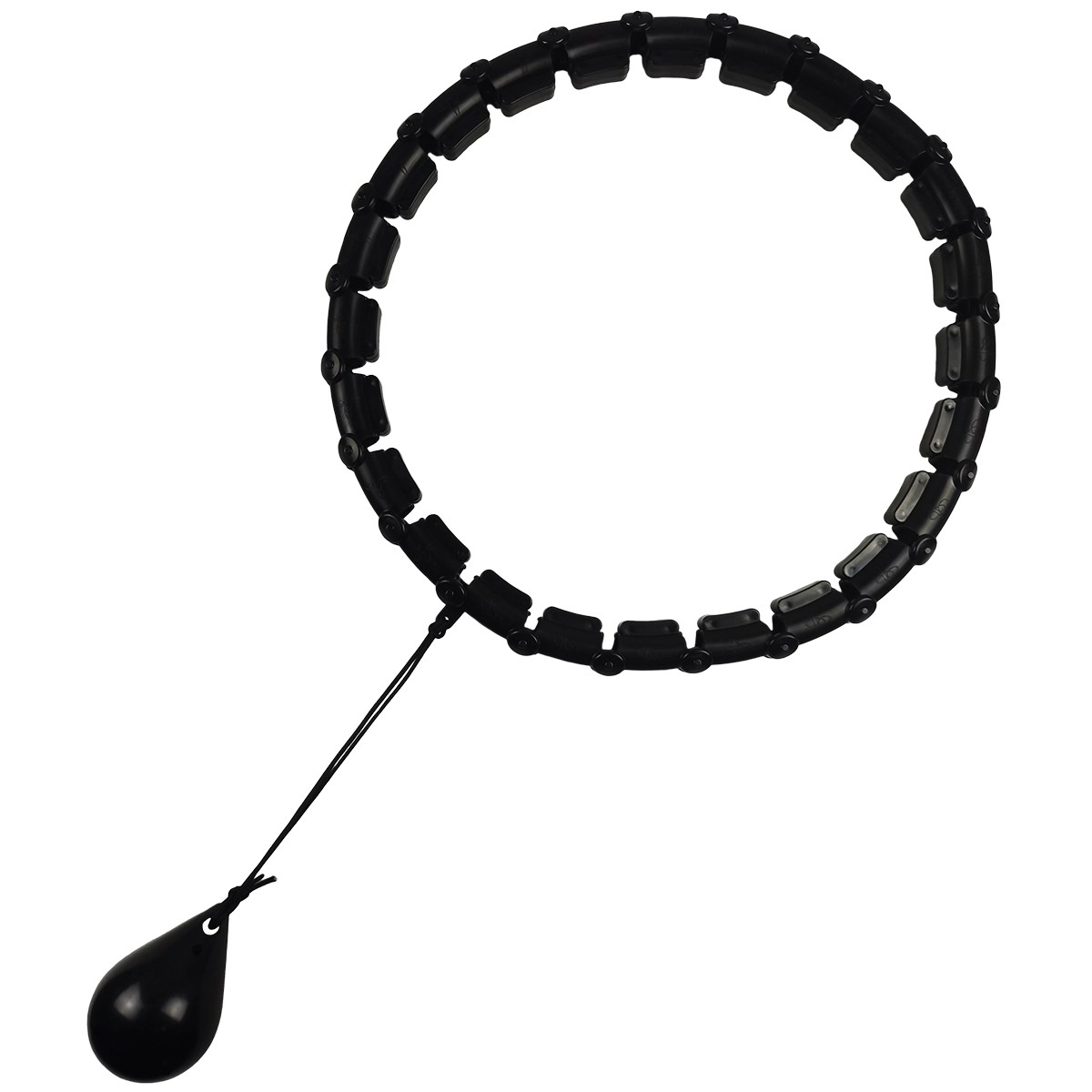 Exercise circuit with massager and black weight