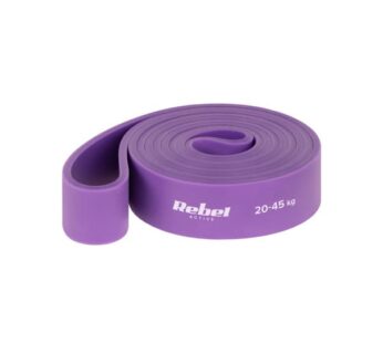 TPE exercise band – Power Band PT-4, purple 20-45 kg REBEL ACTIVE