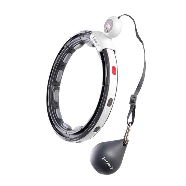 Gymnastics hoop with weight and counter HHM15 HULA HOOP BLACK MAGNETIC WITH WEIGHT + COUNTER HMS