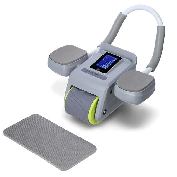 AUTOMATIC ABDOMINAL EXERCISE WHEEL KA08 GRAY AB WHEEL FOR EXERCISING ABS MUSCLES HMS
