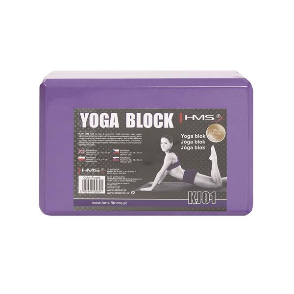 KJ01 YOGA BLOCK (purple) 10x15x22cm