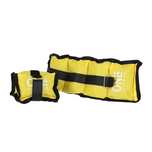 Hand and foot weights WW02 2 x 1,5 KG ONE FITNESS (Yellow)