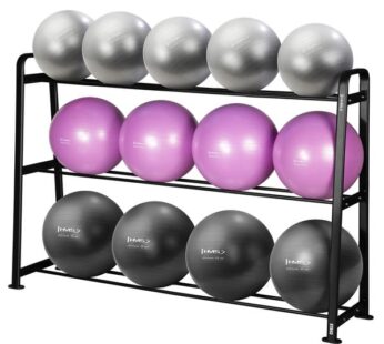 Set SET OF 13 GYM BALLS YB02 + STR43 RACK HMS