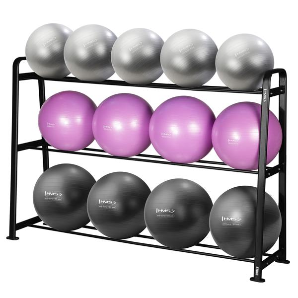 Set SET OF 13 GYM BALLS YB02 + STR43 RACK HMS