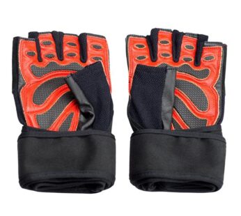 RST01 S SIZE MEN’S FITNESS GLOVES HMS (black – red)