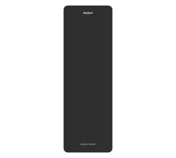 Exercise mat for yoga, pilates, fitness, 183x61cm, 1cm thick, NBR material, black, REBEL ACTIVE