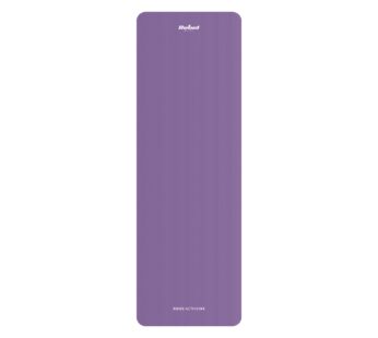 Exercise mat for yoga, pilates, fitness, 183x61cm, 1cm thick, NBR material, purple, REBEL ACTIVE